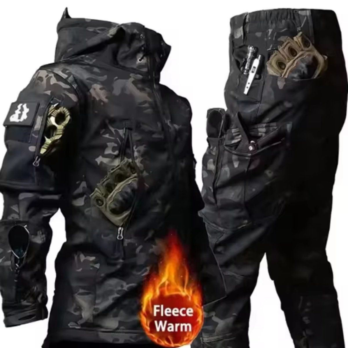 Outdoor Camping Jacket - Men's Autumn and Winter Jacket, Tactical
