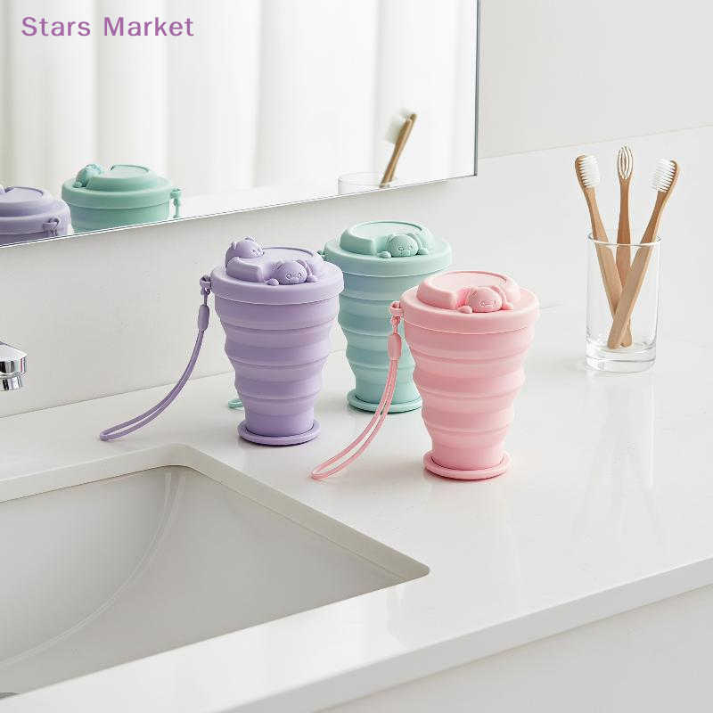 Collapsible Water Bottle - Silicone Foldable Cup Collapsible Telescopic Cute