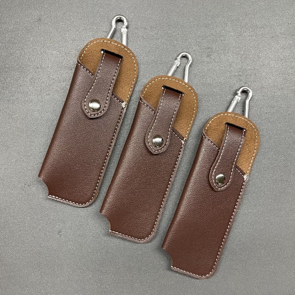 Camping Knife Multi-Tool - Flashlight Belt Loop Case Holder Leather