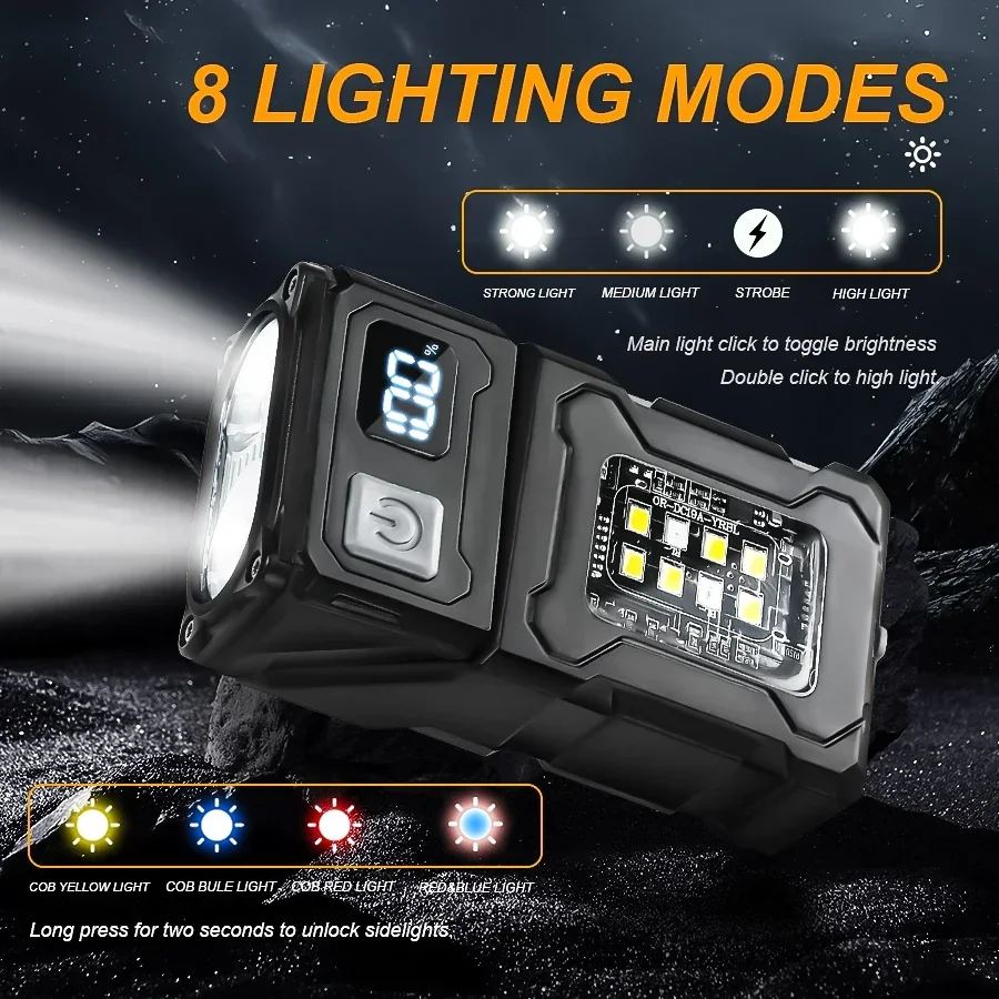 Mini Portable LED COB Flashlig - огляд і ціна Battery Outdoor Camping