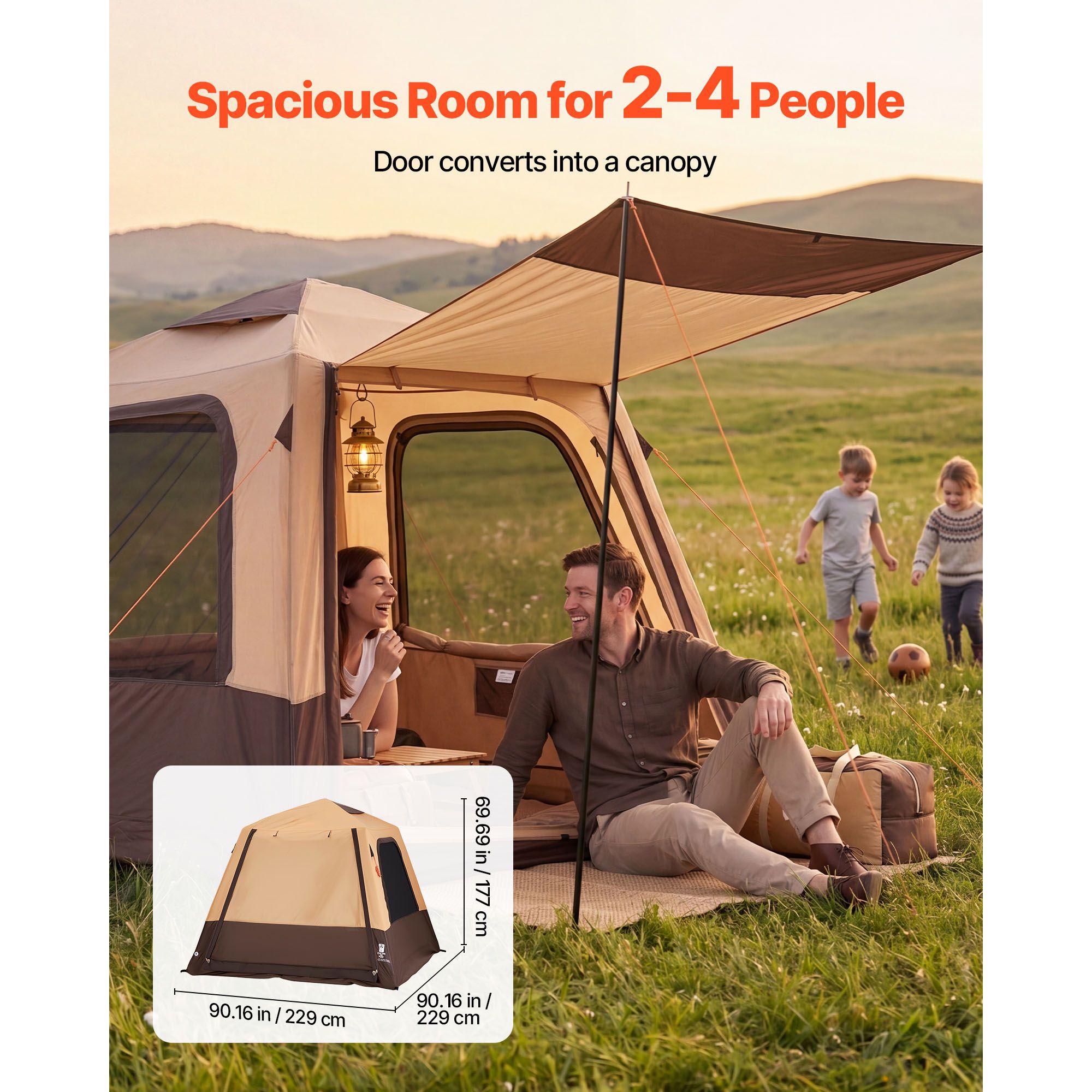 Camping Tent, 4 Person Inflata - огляд і ціна Outdoor Camping On Youtube