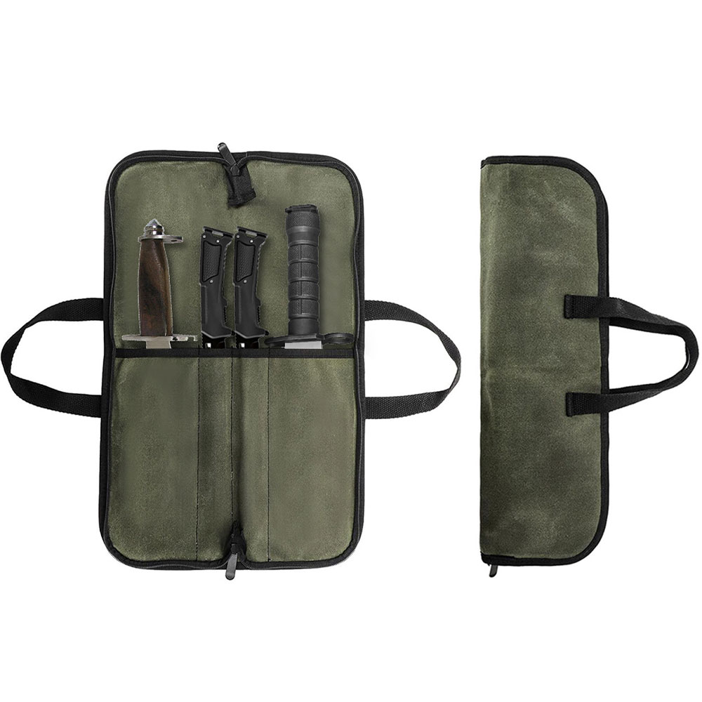 Waxed Canvas Knife Roll Bag Mu - огляд і ціна Camping Knife Multi-Tool
