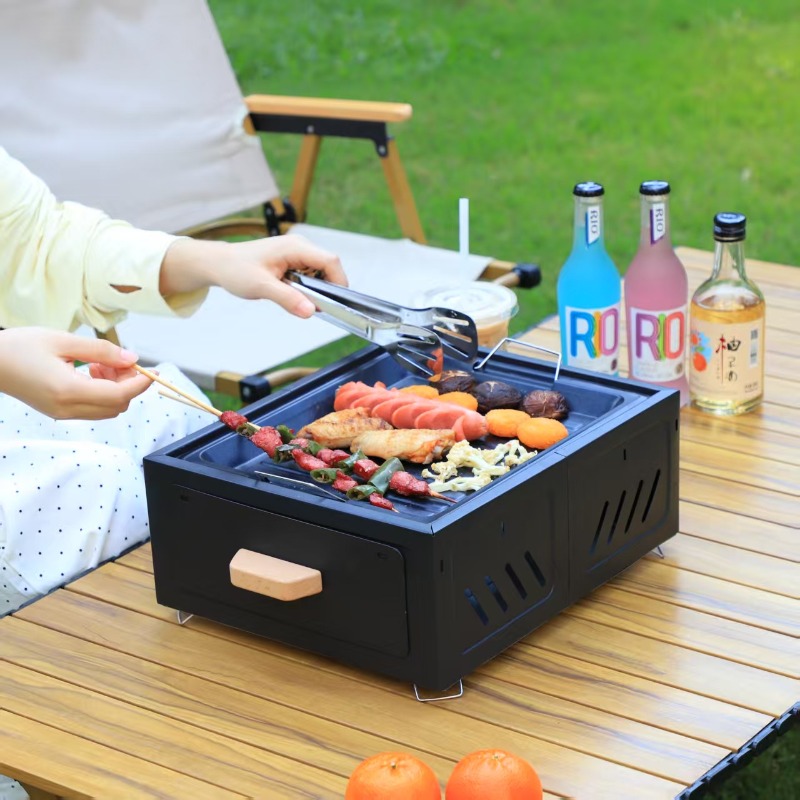 Portable Charcoal BBQ Grill Sq - огляд і ціна Outdoor Camping Furniture
