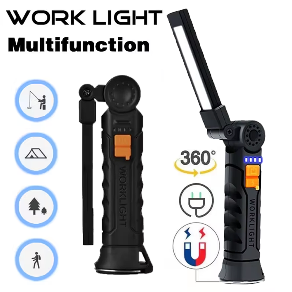 Portable COB LED Flashlight US - огляд і ціна Battery Outdoor Camping