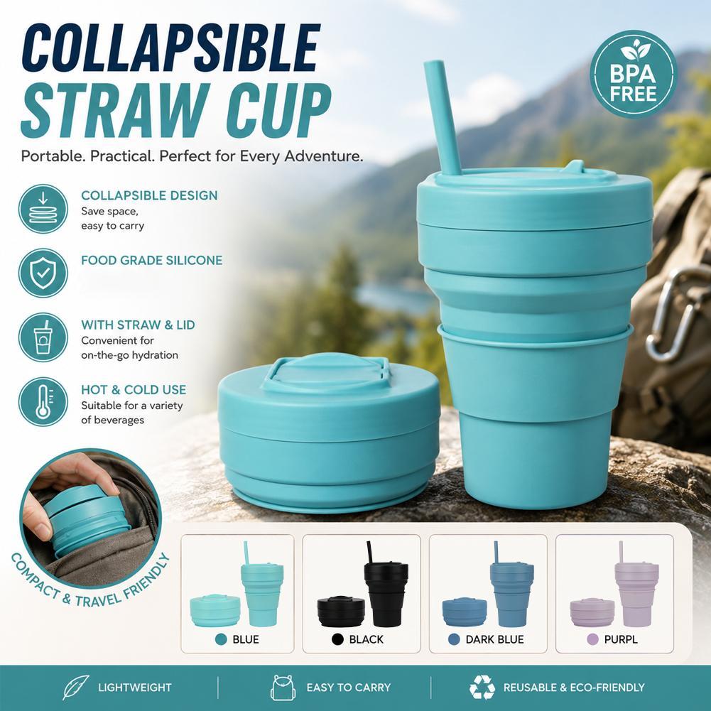 Collapsible Silicone Coffee Cu - огляд і ціна Collapsible Water Bottle