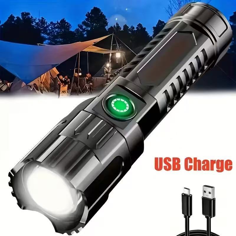 New High-power Led Flashlight  - огляд і ціна Battery Outdoor Camping