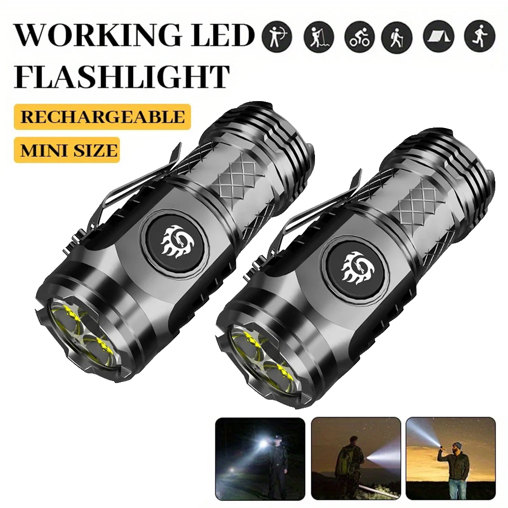 High Strong Power LED Flashlig - огляд і ціна Battery Outdoor Camping
