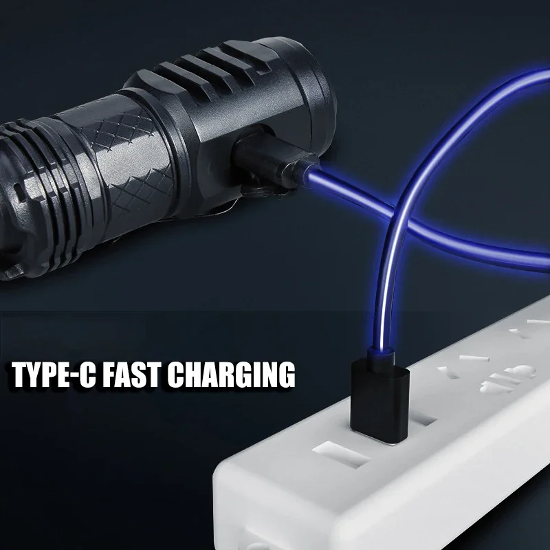High Strong Power LED Flashlig - огляд і ціна Battery Outdoor Camping