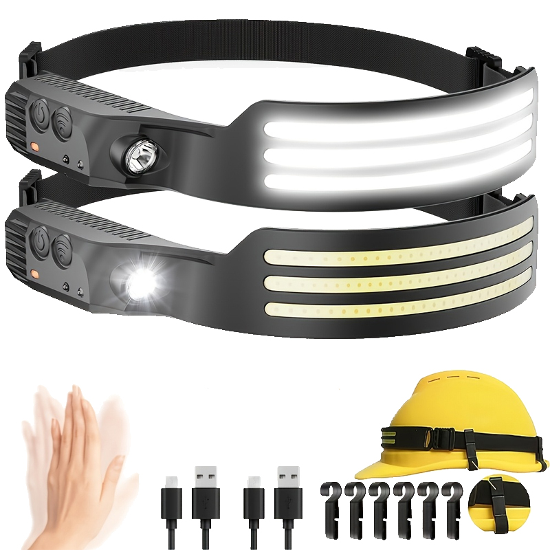 LED Sensor Headlamp USB Rechar - огляд і ціна Battery Outdoor Camping