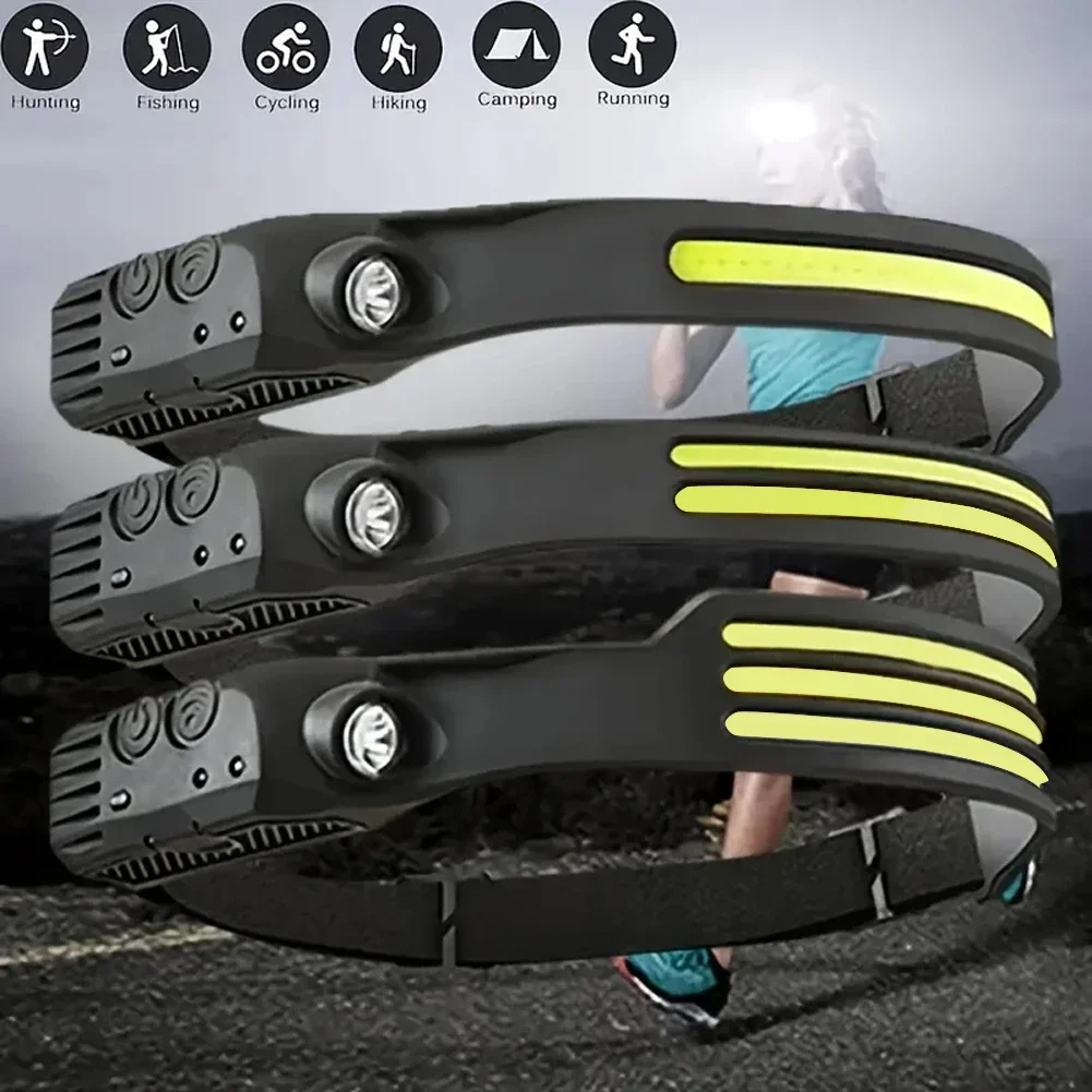 LED Sensor Headlamp USB Rechar - огляд і ціна Battery Outdoor Camping