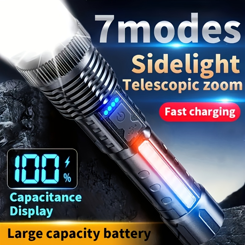 Powerful LED Flashlight Batter - огляд і ціна Battery Outdoor Camping